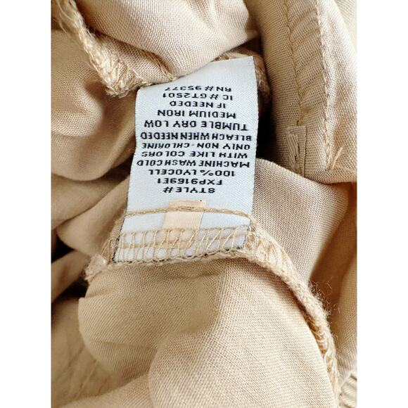 Sanctuary Pants Size L NEW Light Khaki Soft Relaxed Fit Straight Leg Cargo - Picture 6 of 8